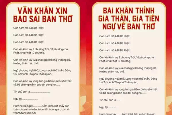 Văn Khấn Xin Tỉa Chân Nhang